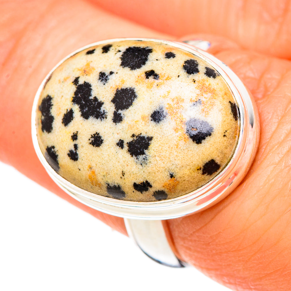Dalmatian Jasper Rings handcrafted by Ana Silver Co - RING100213