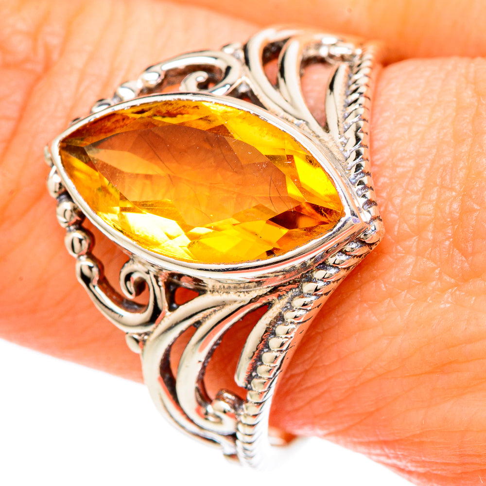 Citrine Rings handcrafted by Ana Silver Co - RING100216