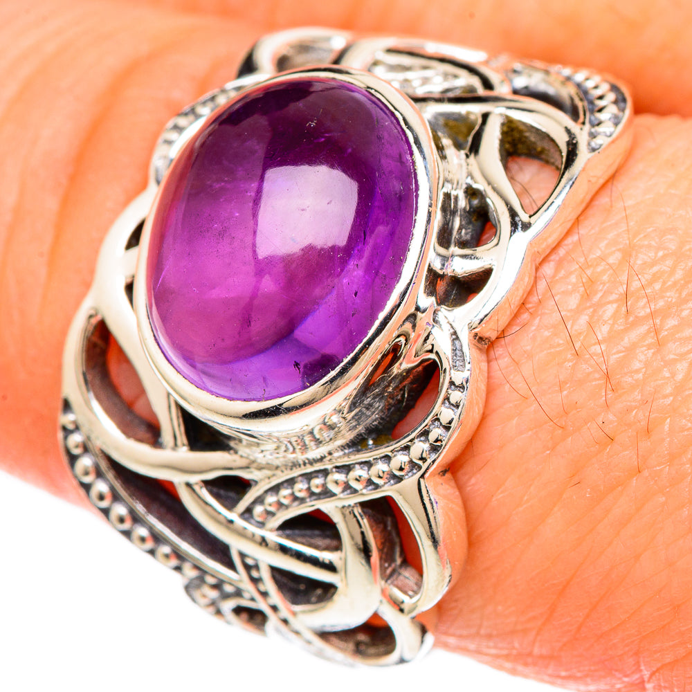 Amethyst Rings handcrafted by Ana Silver Co - RING100223