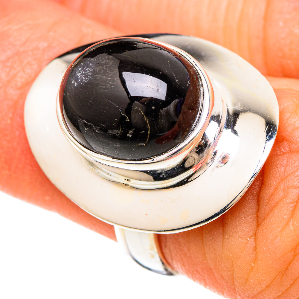 Black Onyx Rings handcrafted by Ana Silver Co - RING100231