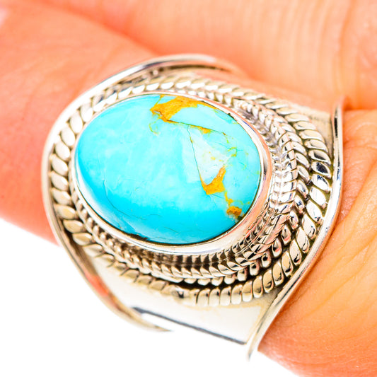 Turquoise Rings handcrafted by Ana Silver Co - RING100234