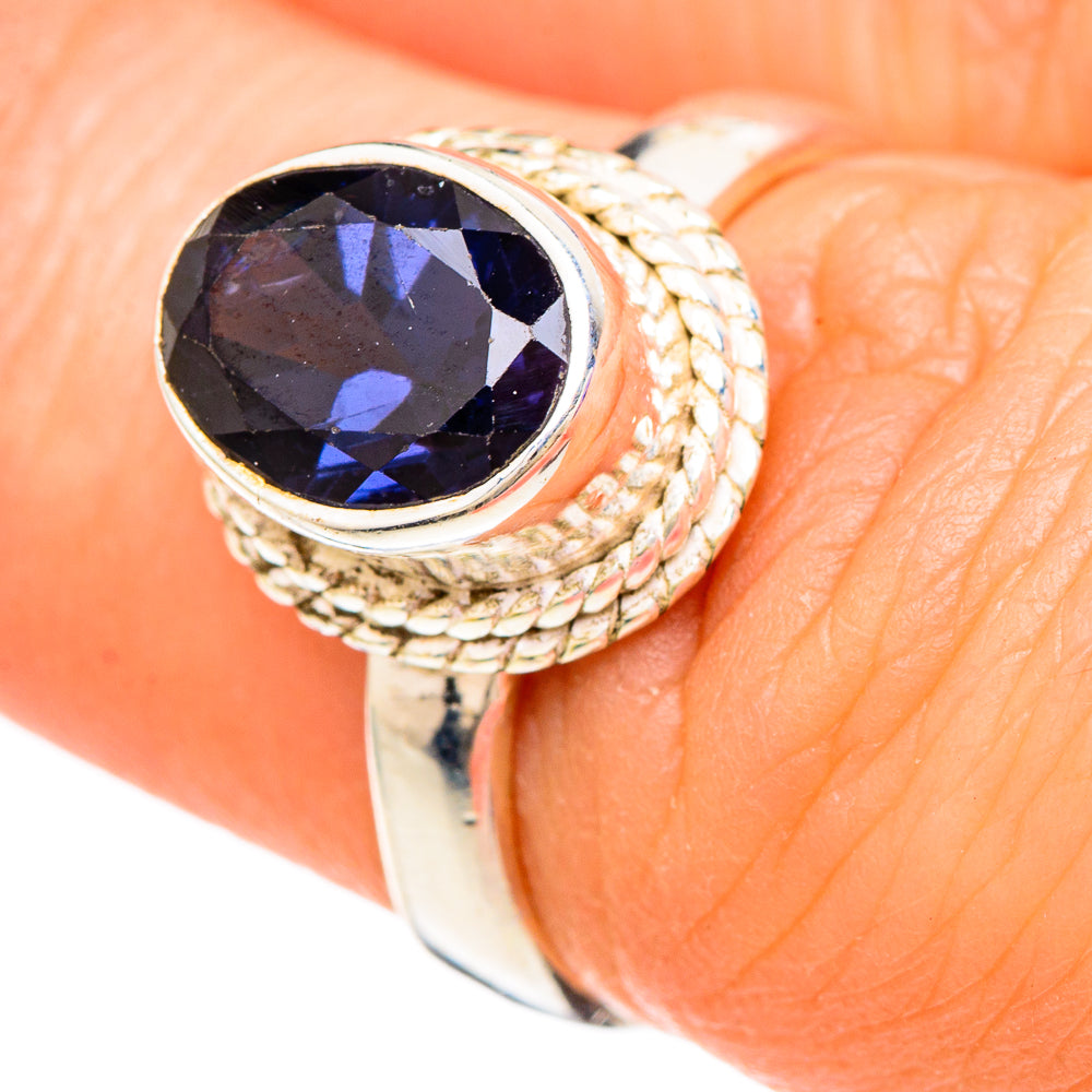 Violet Spinel Rings handcrafted by Ana Silver Co - RING100235