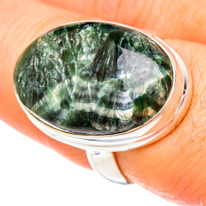 Seraphinite Rings handcrafted by Ana Silver Co - RING100240