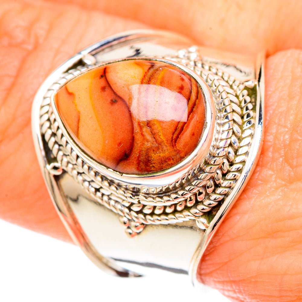 Mookaite Rings handcrafted by Ana Silver Co - RING100243