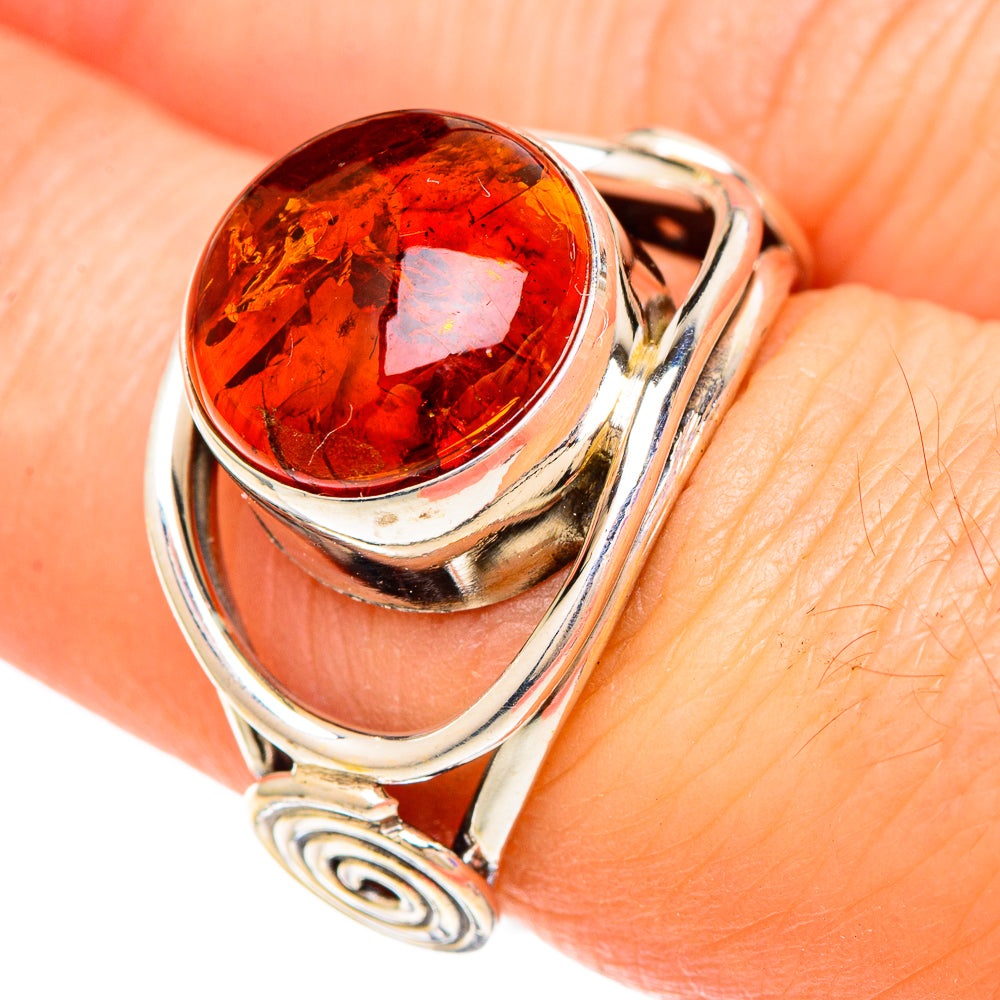Baltic Amber Rings handcrafted by Ana Silver Co - RING100249