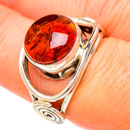 Baltic Amber Rings handcrafted by Ana Silver Co - RING100249