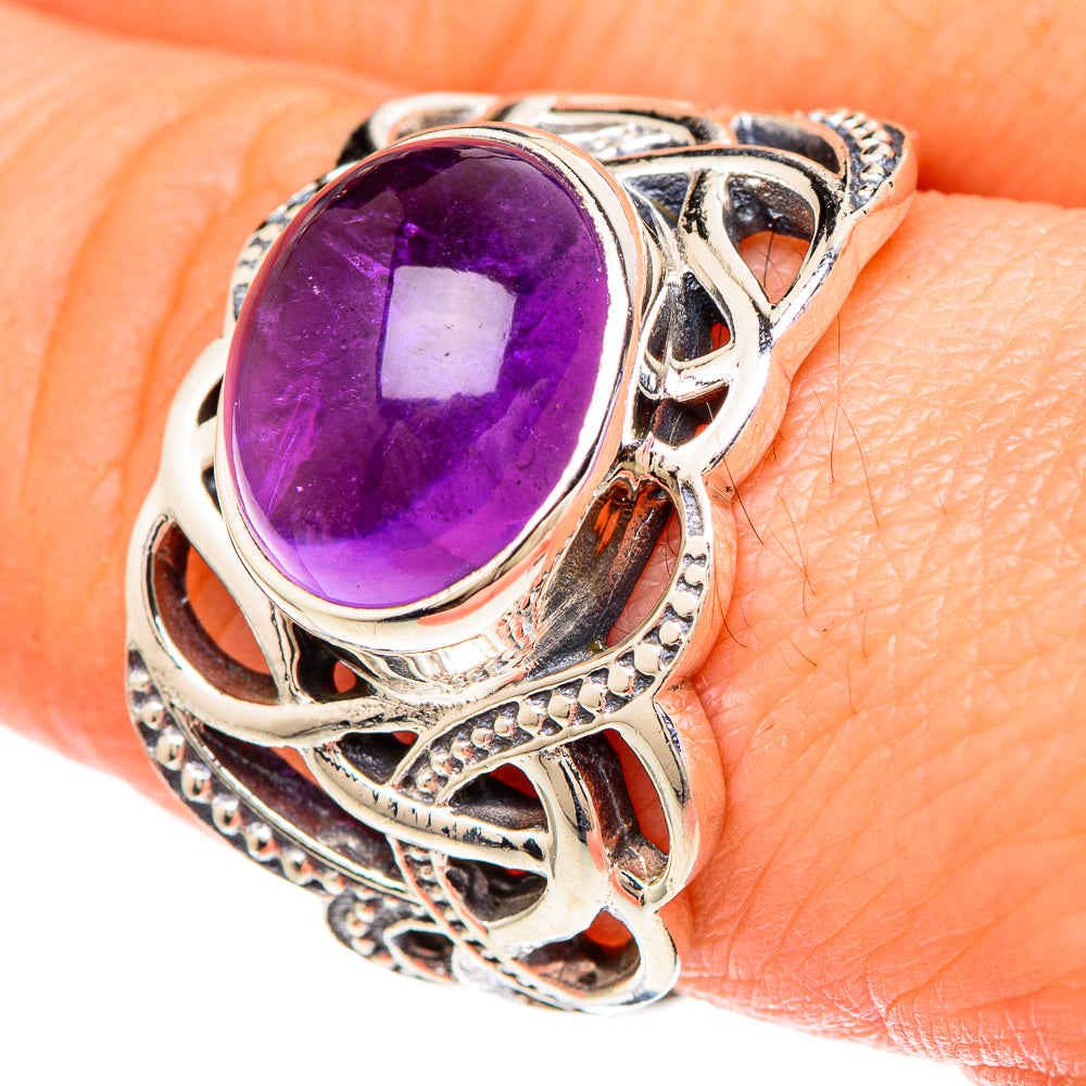 Amethyst Rings handcrafted by Ana Silver Co - RING100251