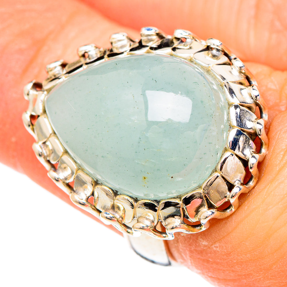 Aquamarine Rings handcrafted by Ana Silver Co - RING100261