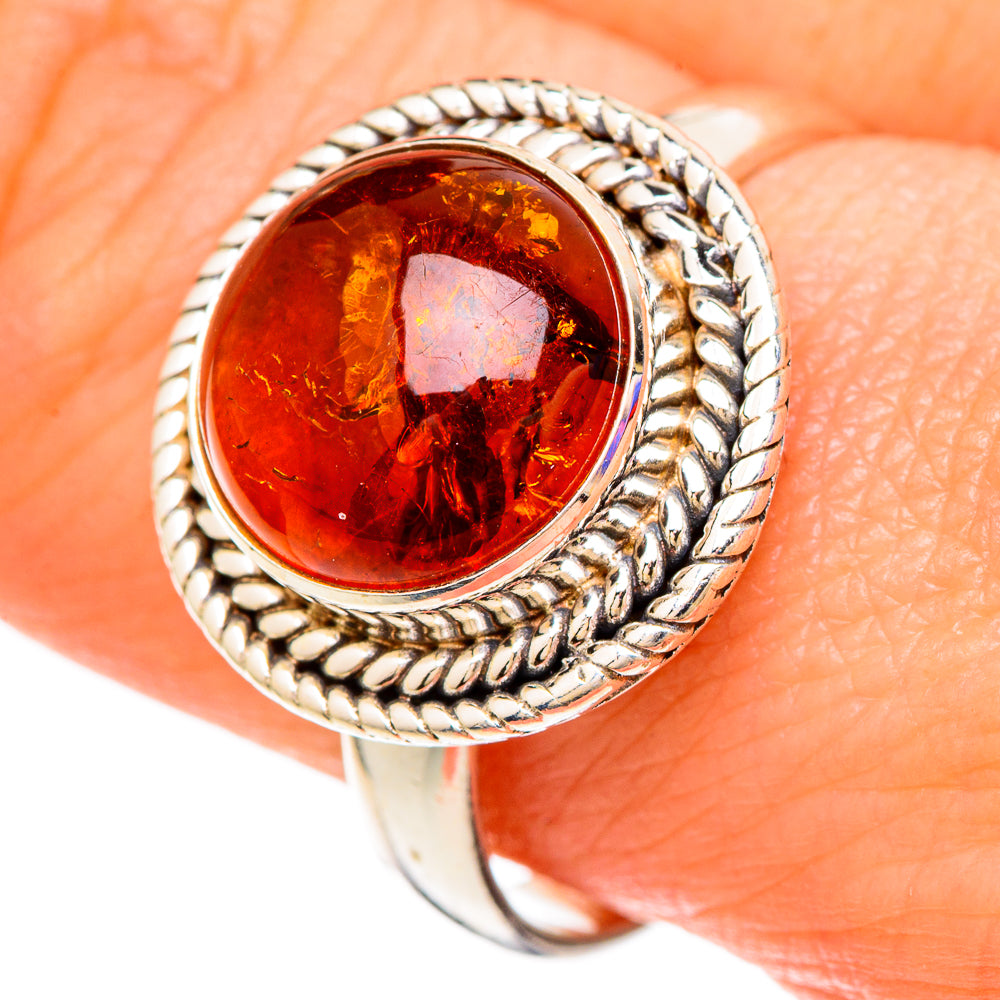 Baltic Amber Rings handcrafted by Ana Silver Co - RING100268