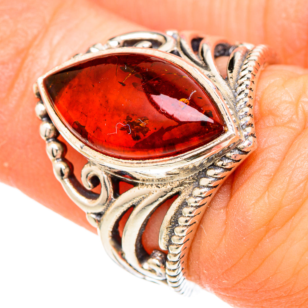 Baltic Amber Rings handcrafted by Ana Silver Co - RING100269