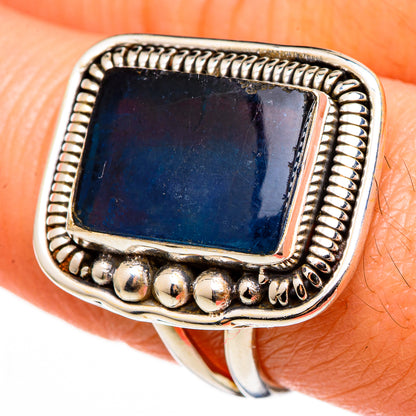Blue Fluorite Rings handcrafted by Ana Silver Co - RING100283
