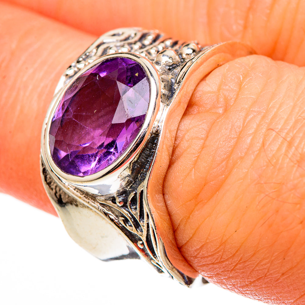 Amethyst Rings handcrafted by Ana Silver Co - RING100289