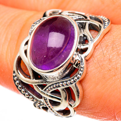 Amethyst Rings handcrafted by Ana Silver Co - RING100293