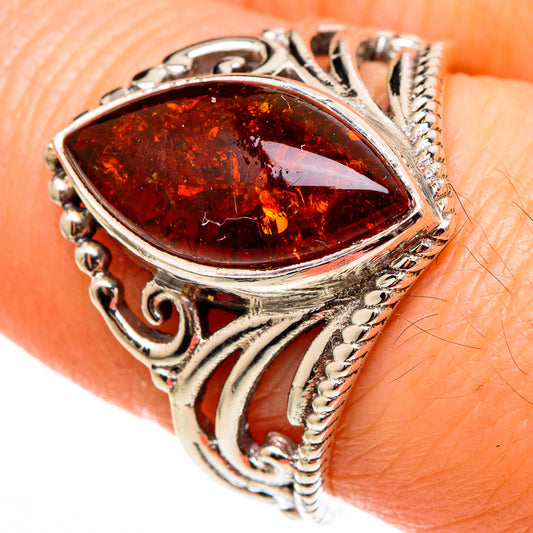Baltic Amber Rings handcrafted by Ana Silver Co - RING100298