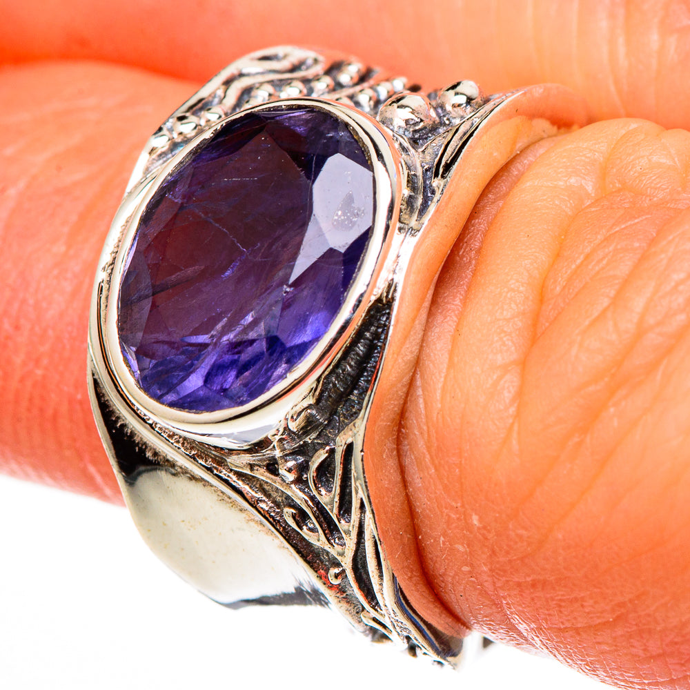 Violet Spinel Rings handcrafted by Ana Silver Co - RING100305