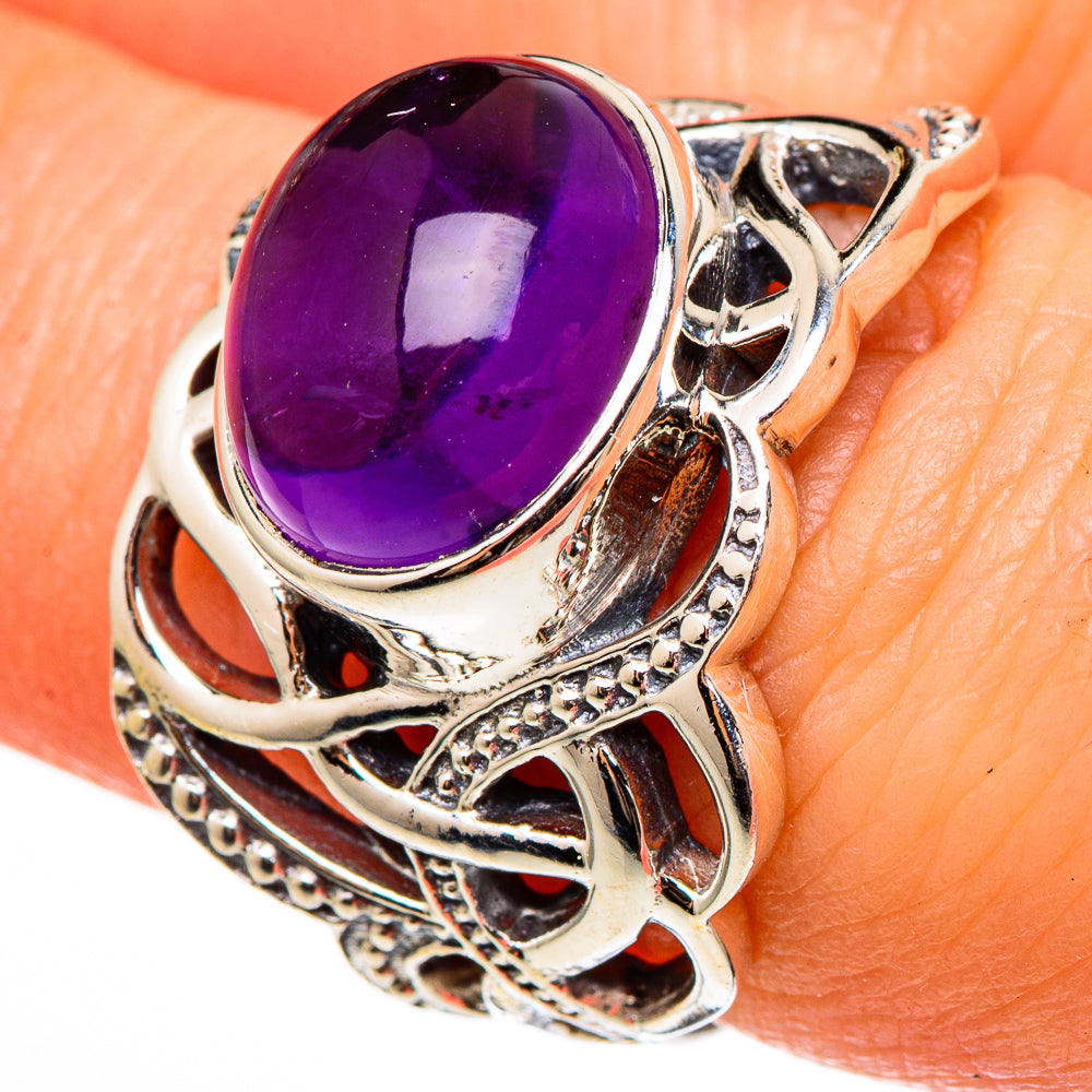 Amethyst Rings handcrafted by Ana Silver Co - RING100307