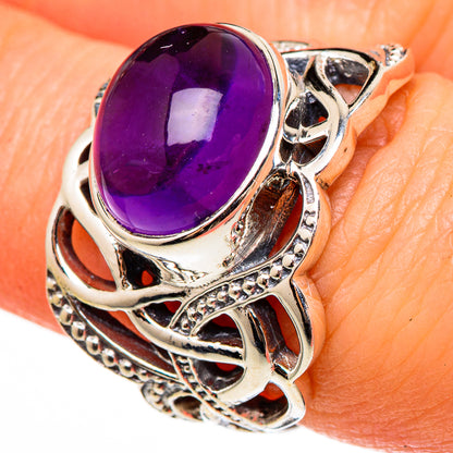 Amethyst Rings handcrafted by Ana Silver Co - RING100307