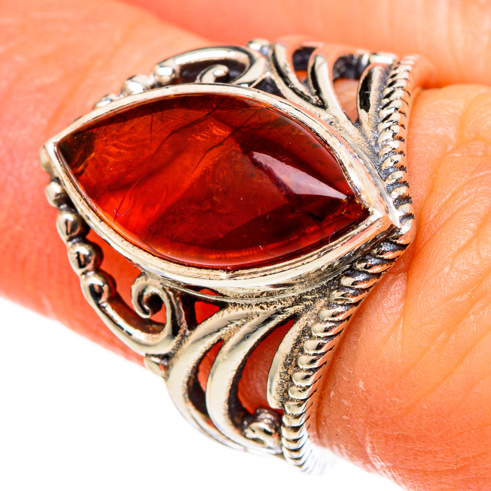 Baltic Amber Rings handcrafted by Ana Silver Co - RING100308