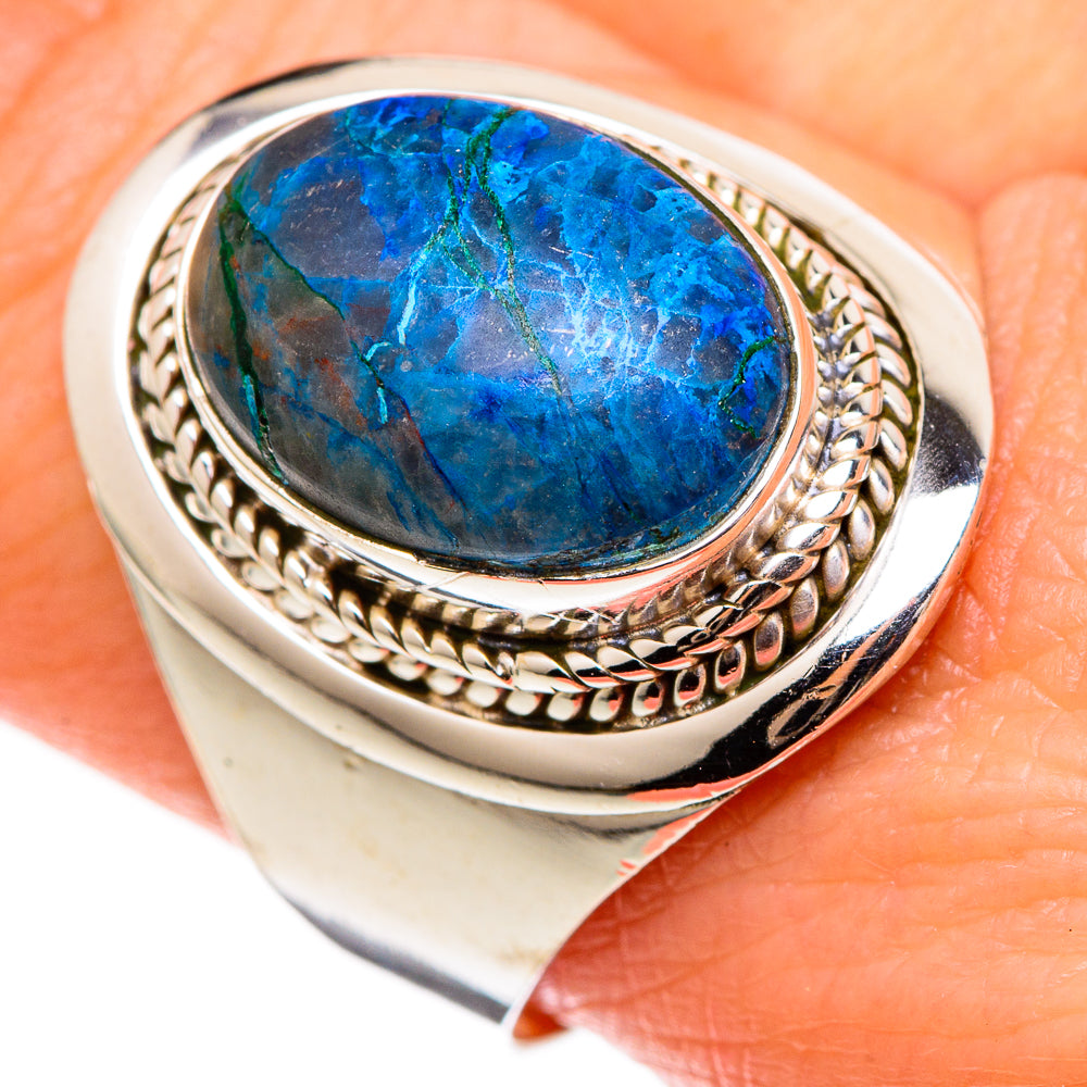 Azurite Rings handcrafted by Ana Silver Co - RING100314