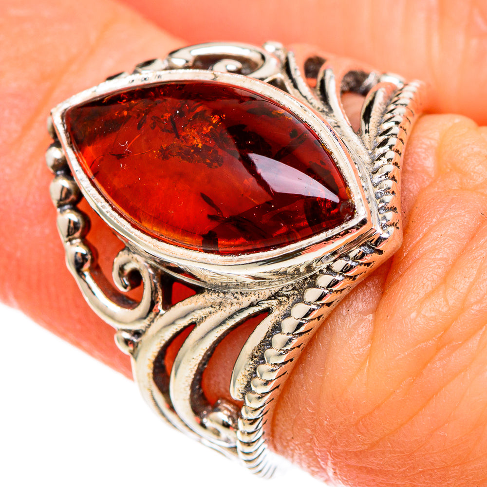 Baltic Amber Rings handcrafted by Ana Silver Co - RING100316