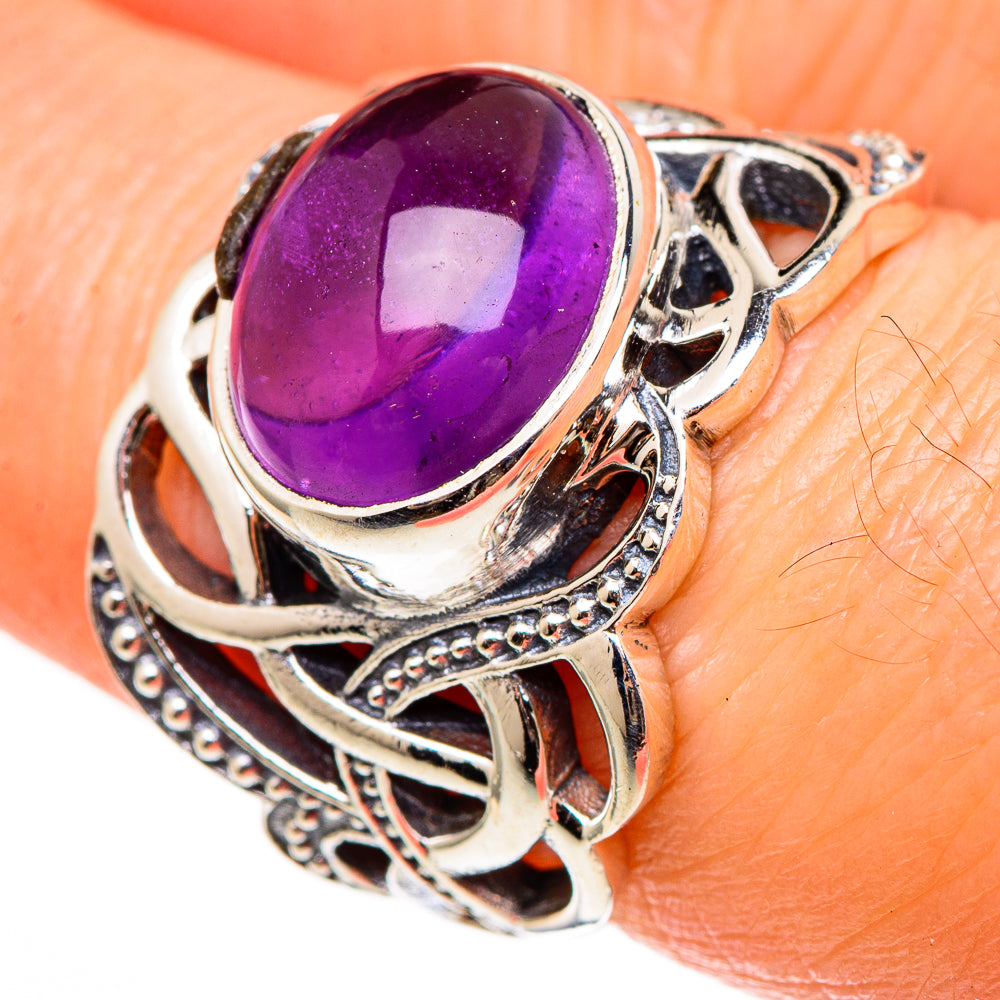 Amethyst Rings handcrafted by Ana Silver Co - RING100318