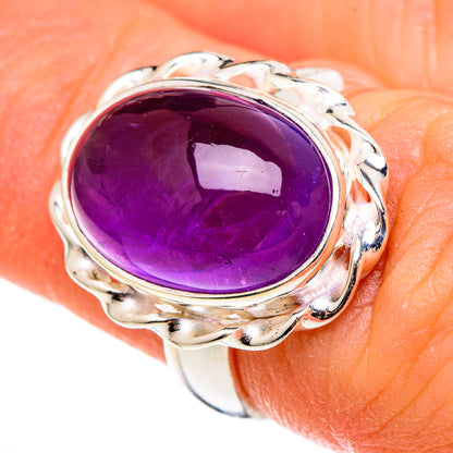 Amethyst Rings handcrafted by Ana Silver Co - RING100320
