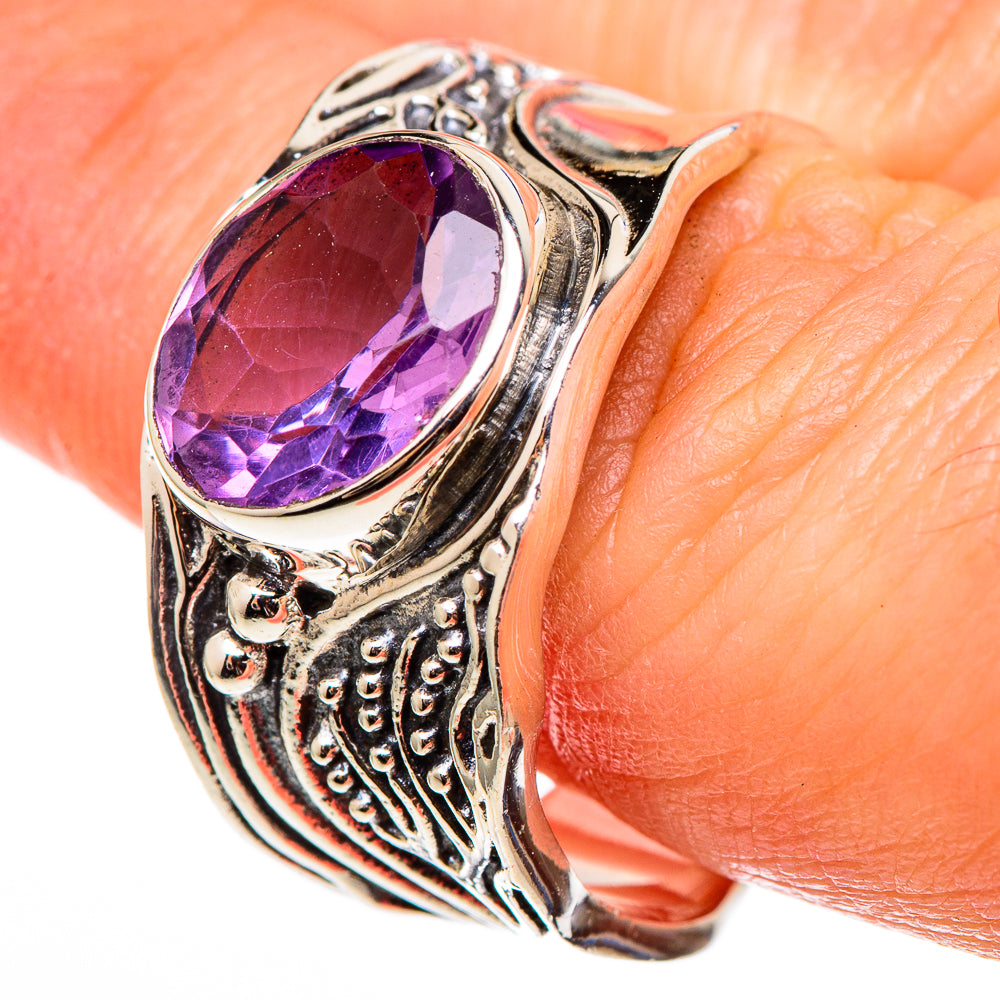 Amethyst Rings handcrafted by Ana Silver Co - RING100321