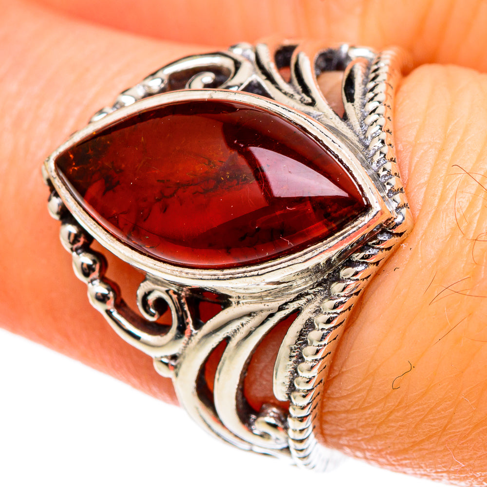 Baltic Amber Rings handcrafted by Ana Silver Co - RING100323