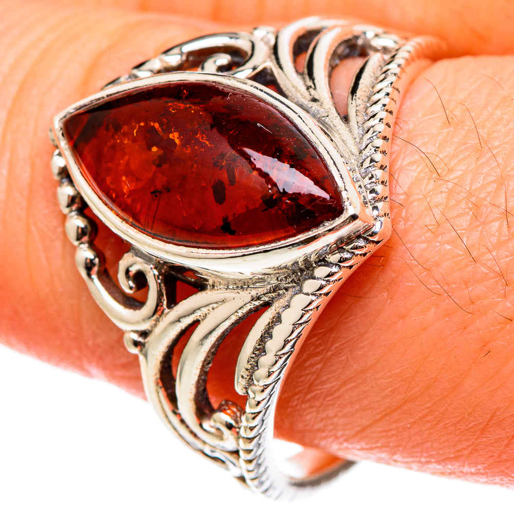 Baltic Amber Rings handcrafted by Ana Silver Co - RING100324