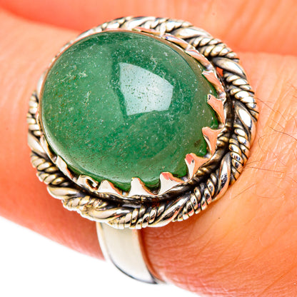 Green Aventurine Rings handcrafted by Ana Silver Co - RING100325