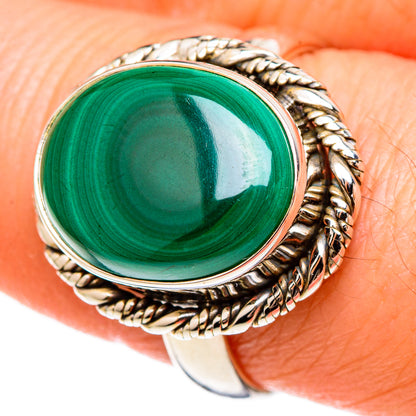 Malachite Rings handcrafted by Ana Silver Co - RING100326
