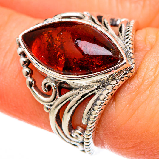 Baltic Amber Rings handcrafted by Ana Silver Co - RING100330