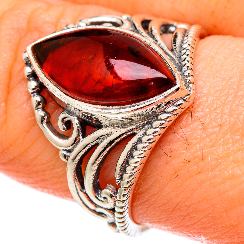 Baltic Amber Rings handcrafted by Ana Silver Co - RING100331