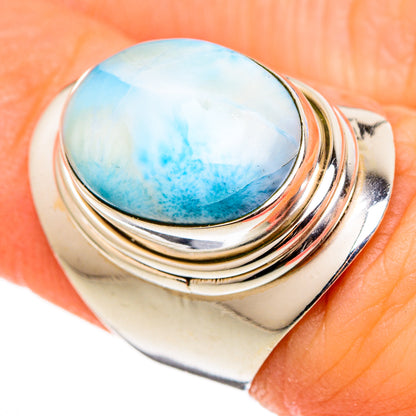 Larimar Rings handcrafted by Ana Silver Co - RING100336