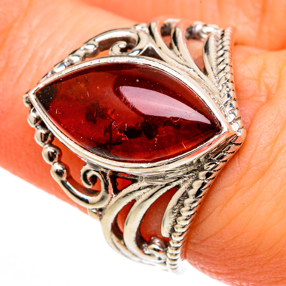 Baltic Amber Rings handcrafted by Ana Silver Co - RING100340