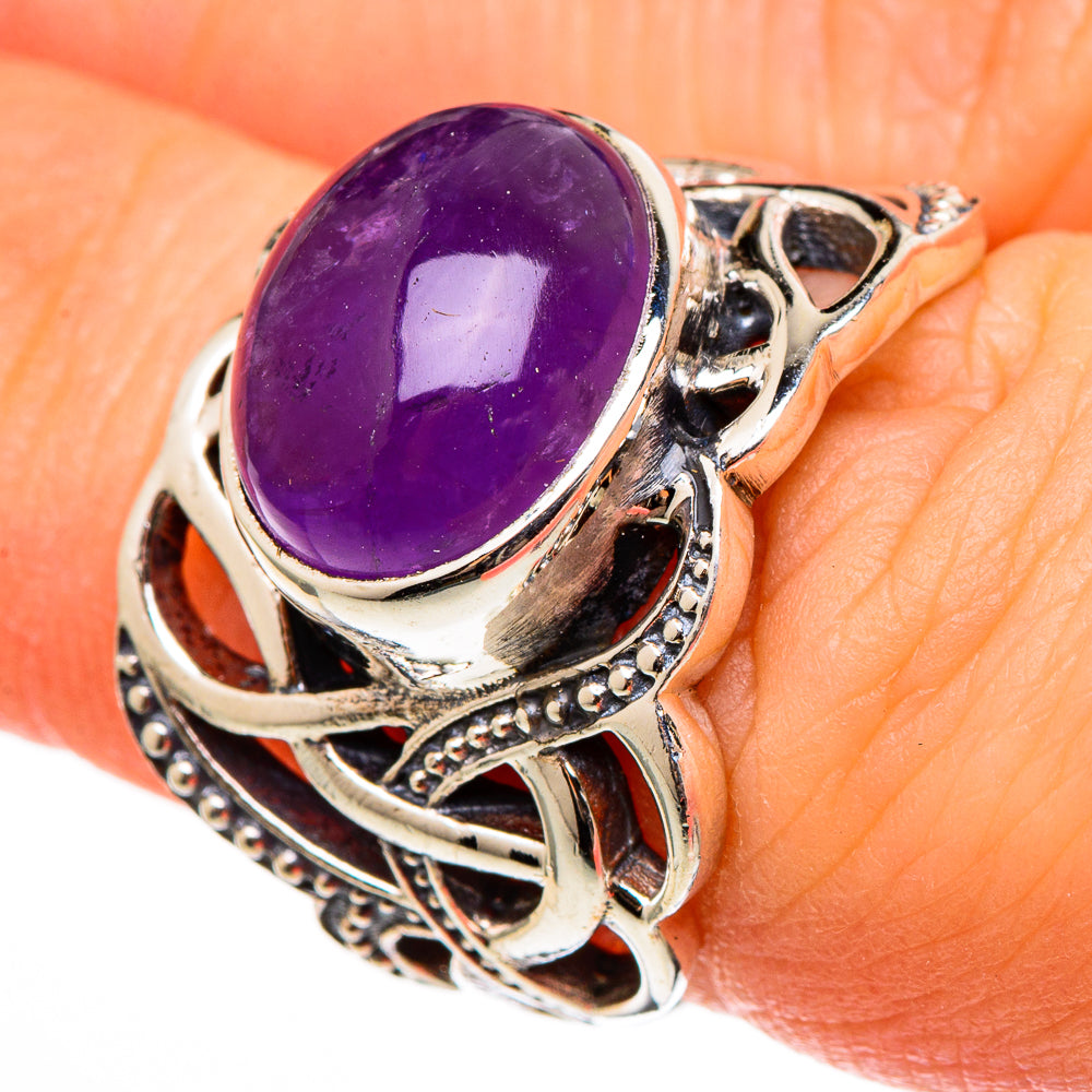 Amethyst Rings handcrafted by Ana Silver Co - RING100342