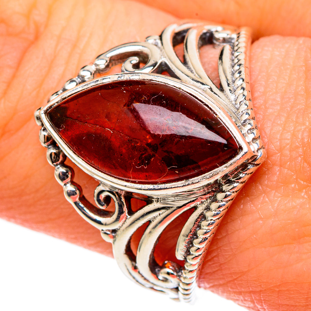Baltic Amber Rings handcrafted by Ana Silver Co - RING100347