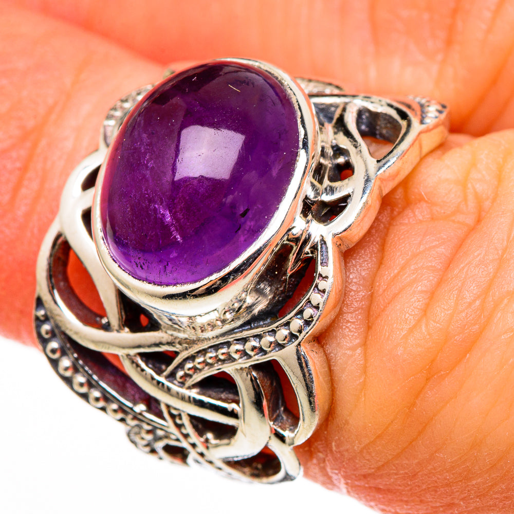 Amethyst Rings handcrafted by Ana Silver Co - RING100353