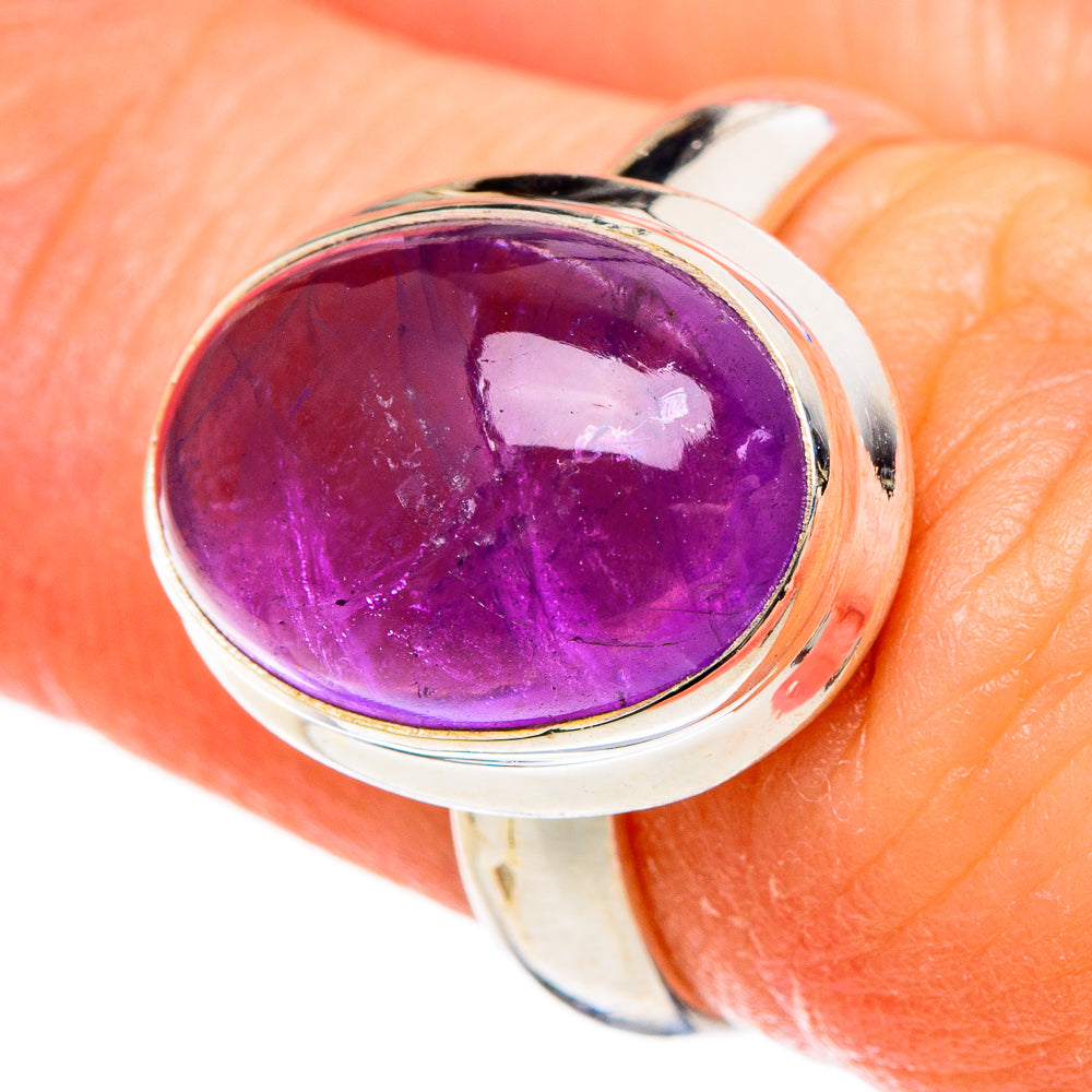 Amethyst Rings handcrafted by Ana Silver Co - RING100355