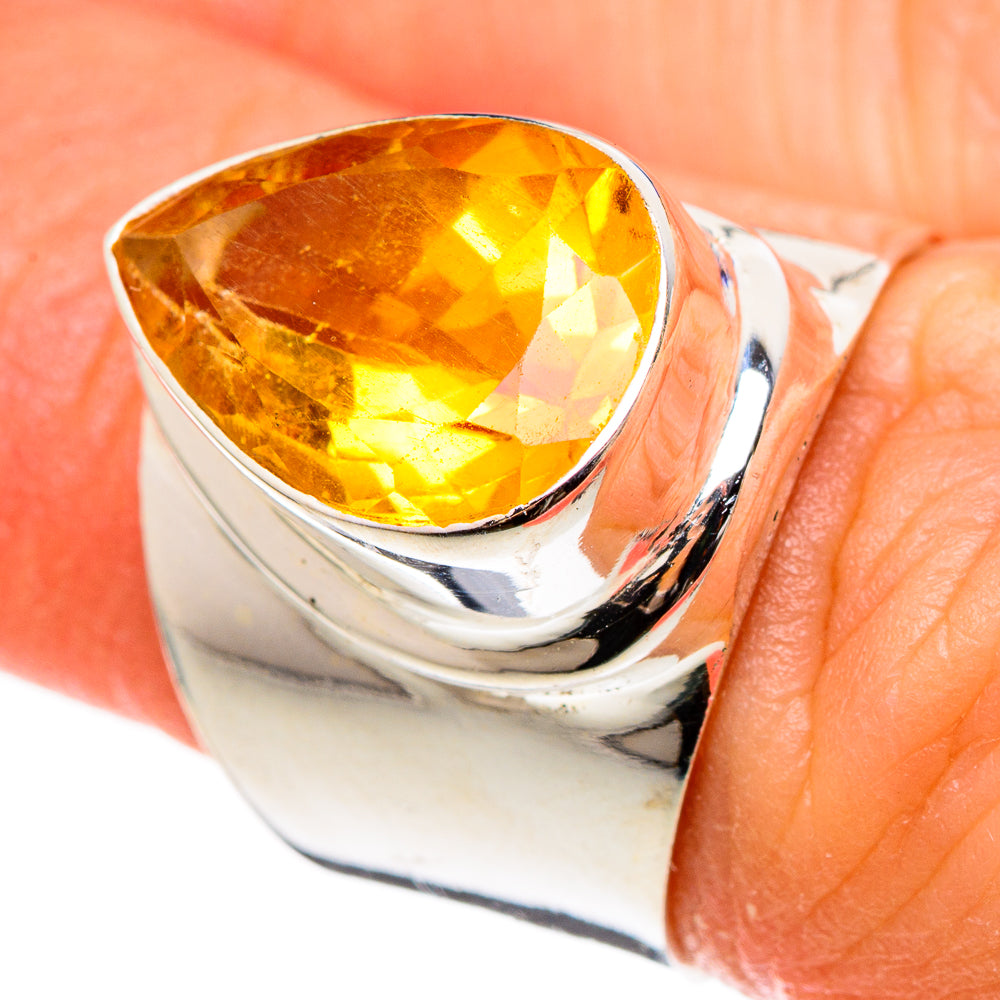 Citrine Rings handcrafted by Ana Silver Co - RING100359