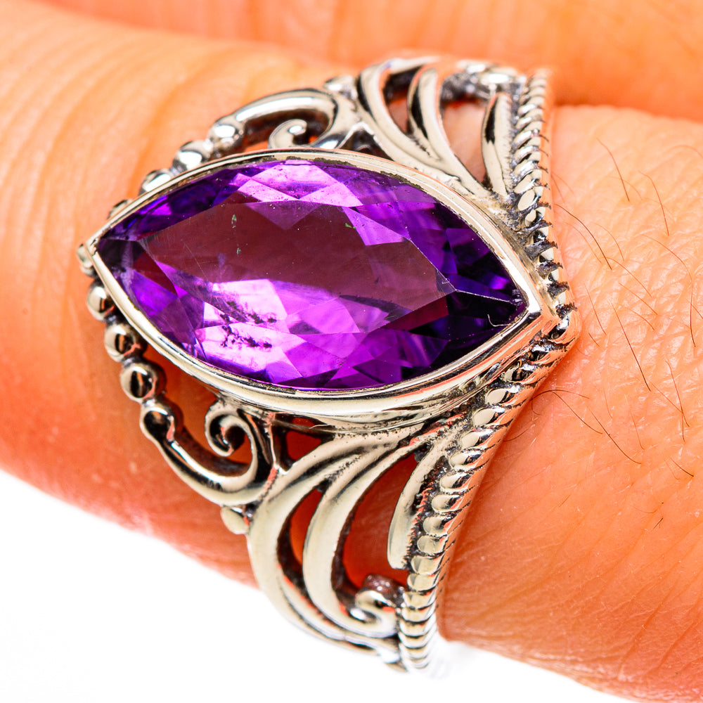Amethyst Rings handcrafted by Ana Silver Co - RING100361
