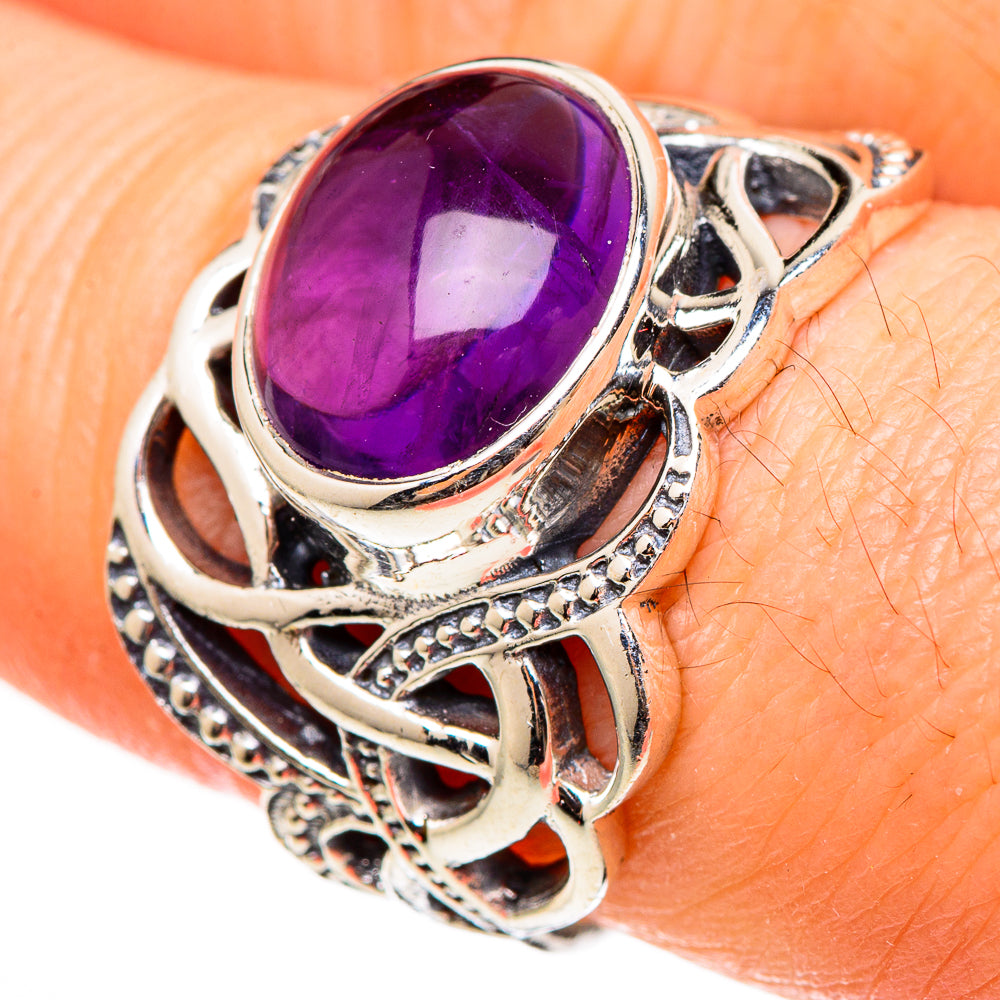 Amethyst Rings handcrafted by Ana Silver Co - RING100362