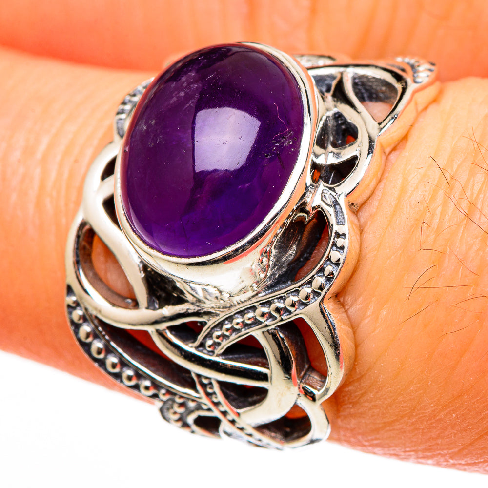 Amethyst Rings handcrafted by Ana Silver Co - RING100368