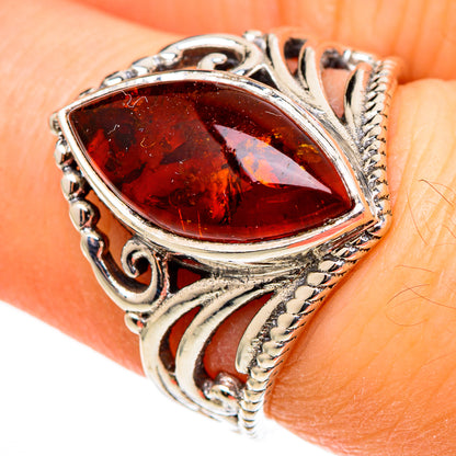 Baltic Amber Rings handcrafted by Ana Silver Co - RING100380