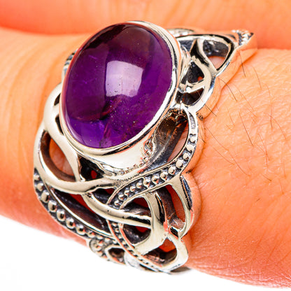 Amethyst Rings handcrafted by Ana Silver Co - RING100387