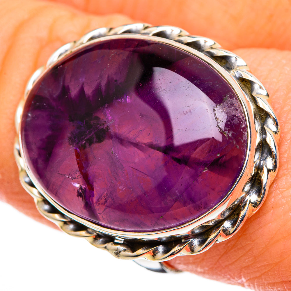 Star Amethyst Rings handcrafted by Ana Silver Co - RING100389