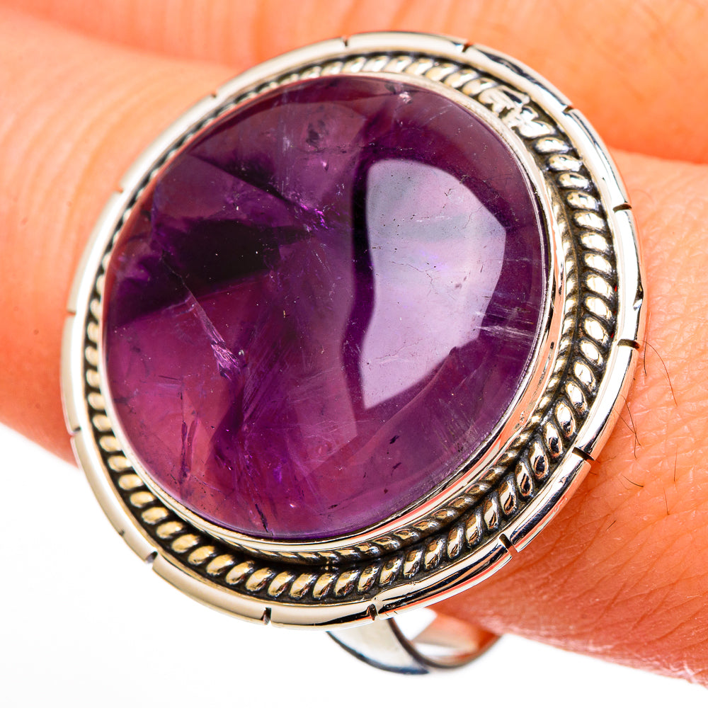 Star Amethyst Rings handcrafted by Ana Silver Co - RING100390