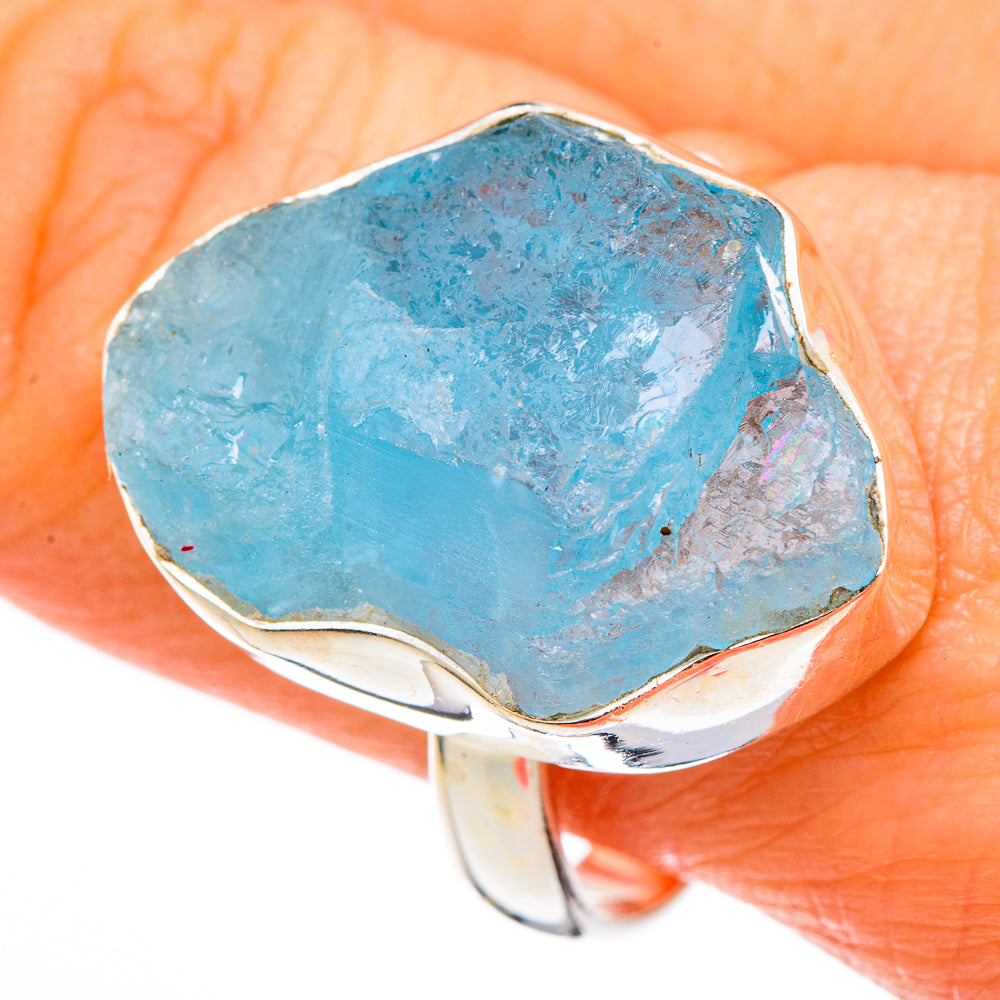Aquamarine Rings handcrafted by Ana Silver Co - RING100395