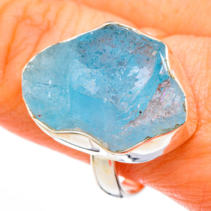 Aquamarine Rings handcrafted by Ana Silver Co - RING100395