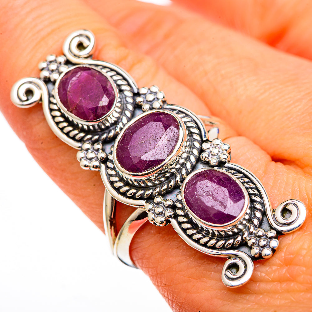 Ruby Rings handcrafted by Ana Silver Co - RING100403